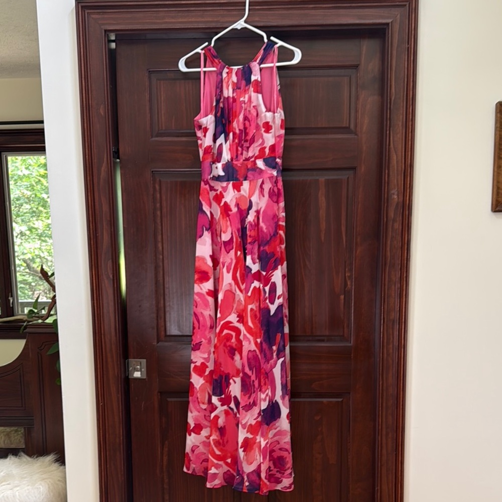 Eliza J Pink Floral Maxi Dress 2